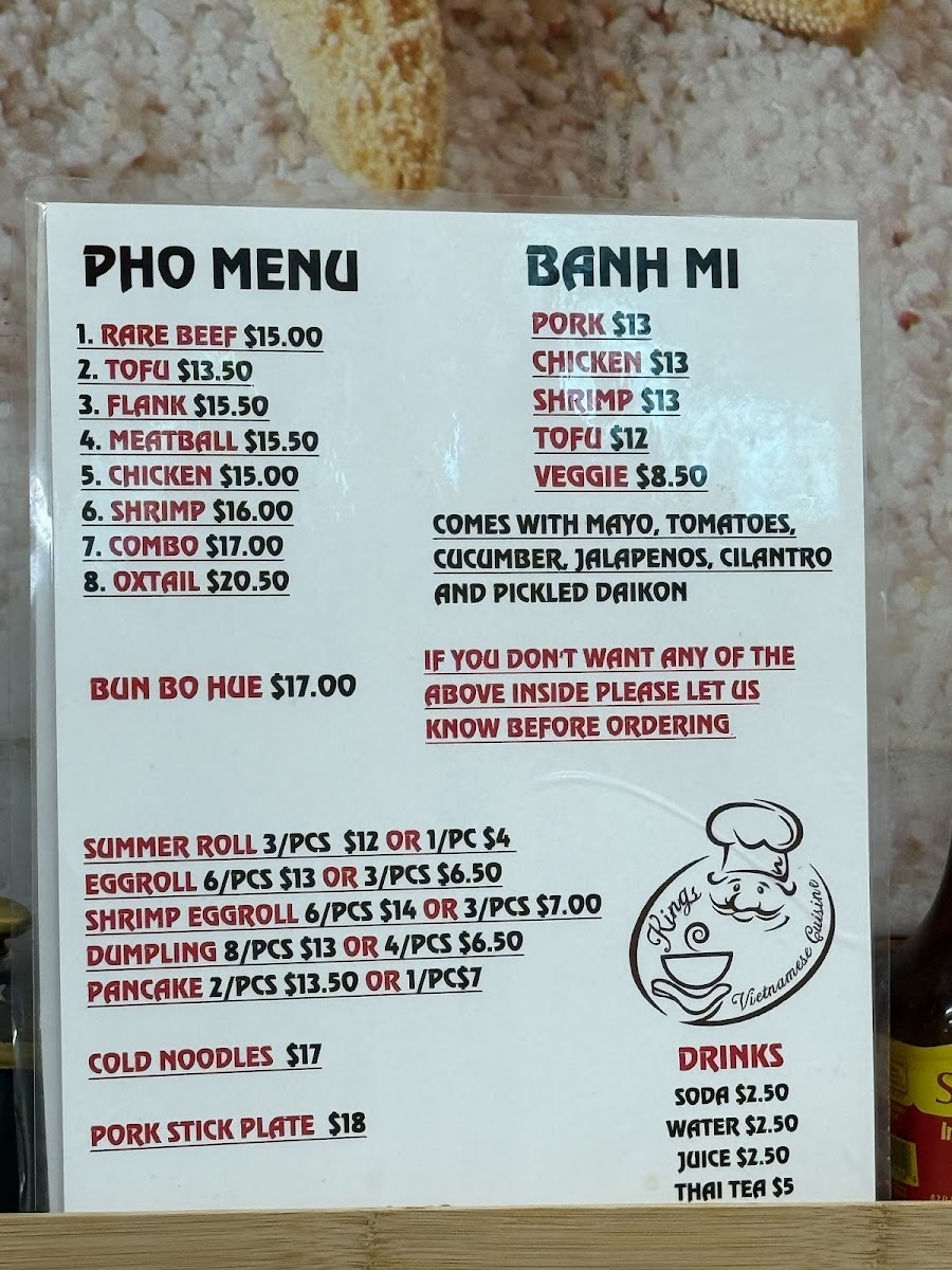 Menu King's Vietnamese Cuisine-2